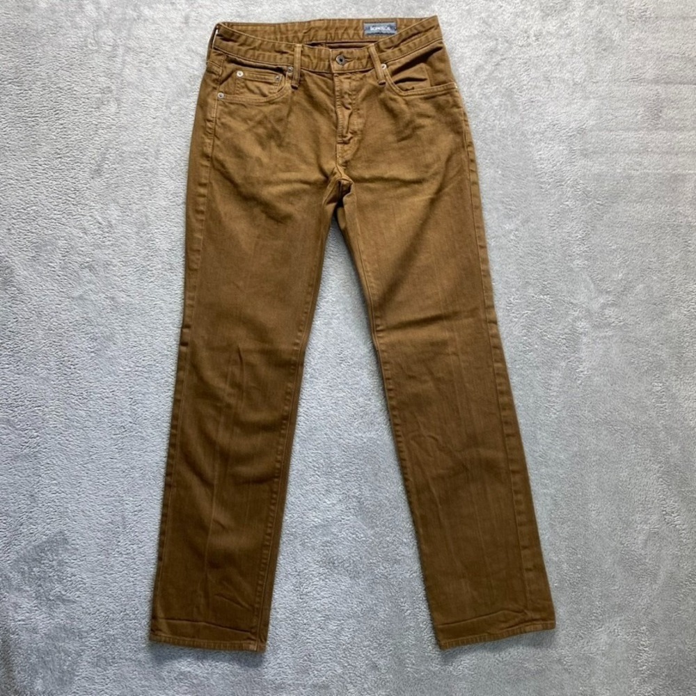 Bonobos Jeans Mens 28X30 Brown Travel Jeans Slim Tapered Low Rise Denim